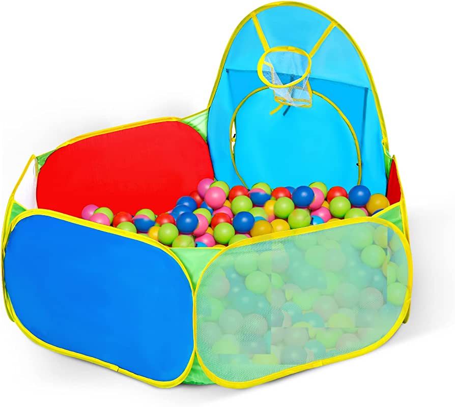 Eocusun Kids Ball Pit, Indoor & Outdoor Baby Toddler Ball Pit Pool play tent, Portable Pop Up Bal... | Amazon (UK)