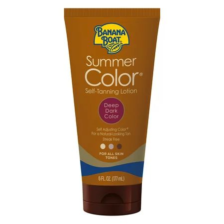 Banana Boat Summer Color Self-Tanning Lotion, Deep/Dark, 6 fl oz | Walmart (US)