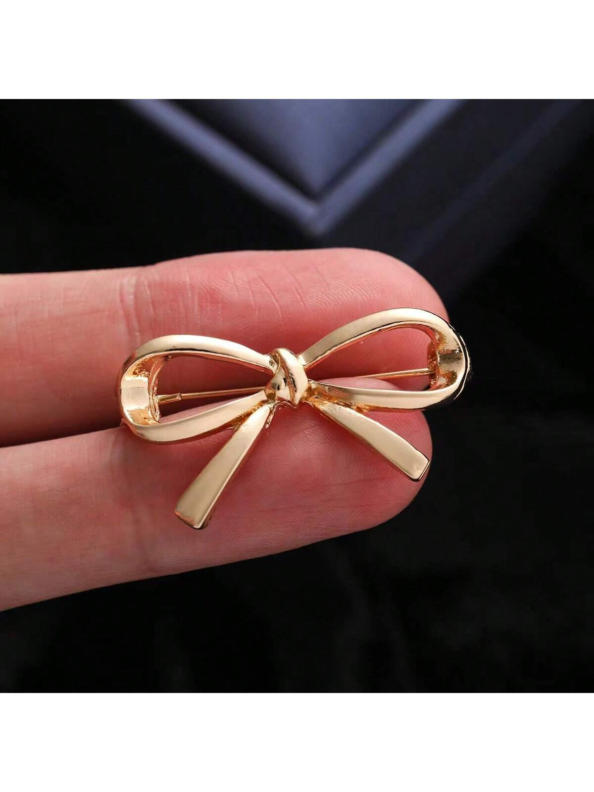 1 st/2 st/4 st Trendy Europese en Amerikaanse stijl Metalen Strik Broche Uniek ontwerp Niche Acce... | SHEIN
