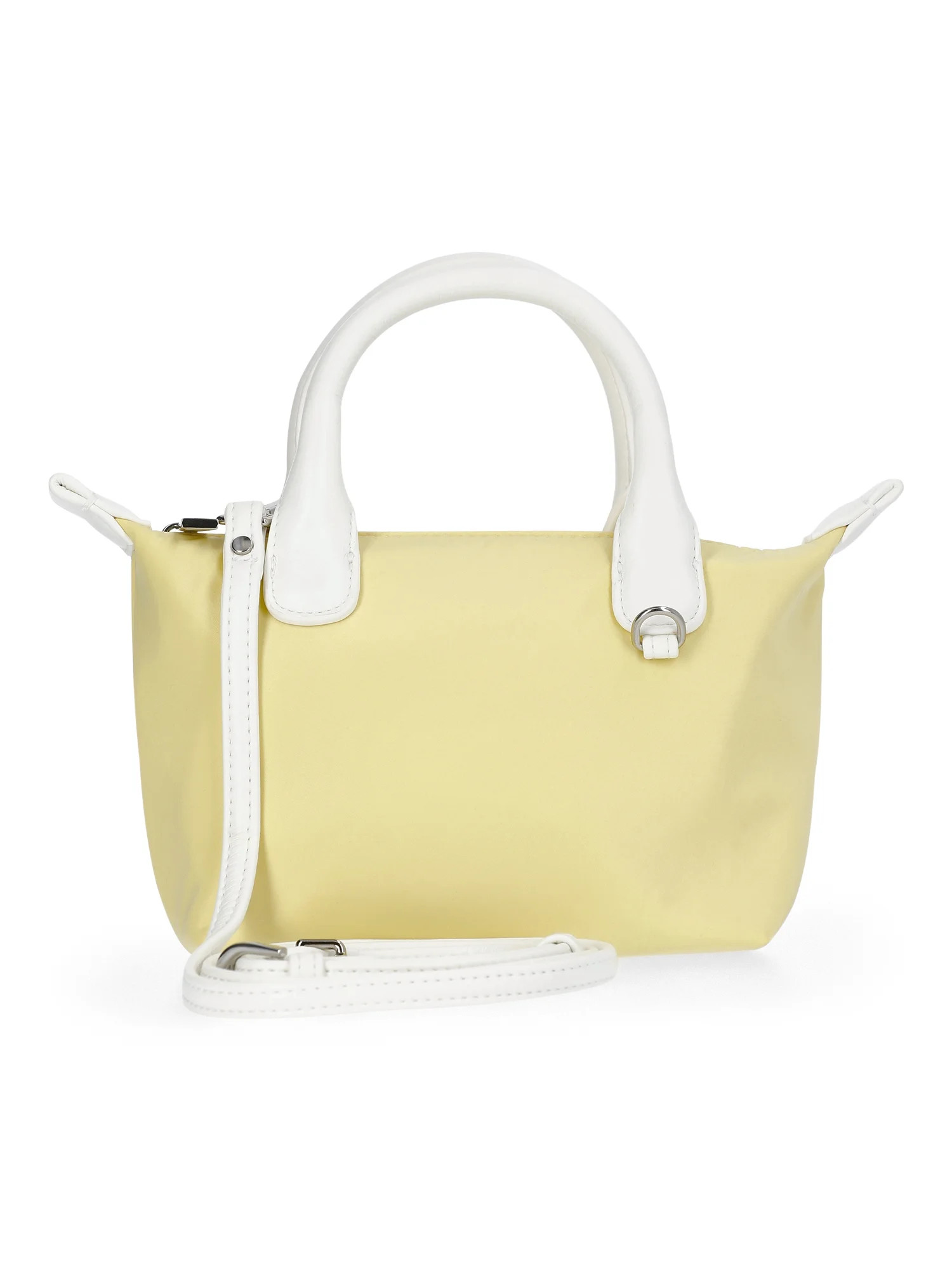 No Boundaries Women's Mini Tote Crossbody Bag, Lemon Ice | Walmart (US)