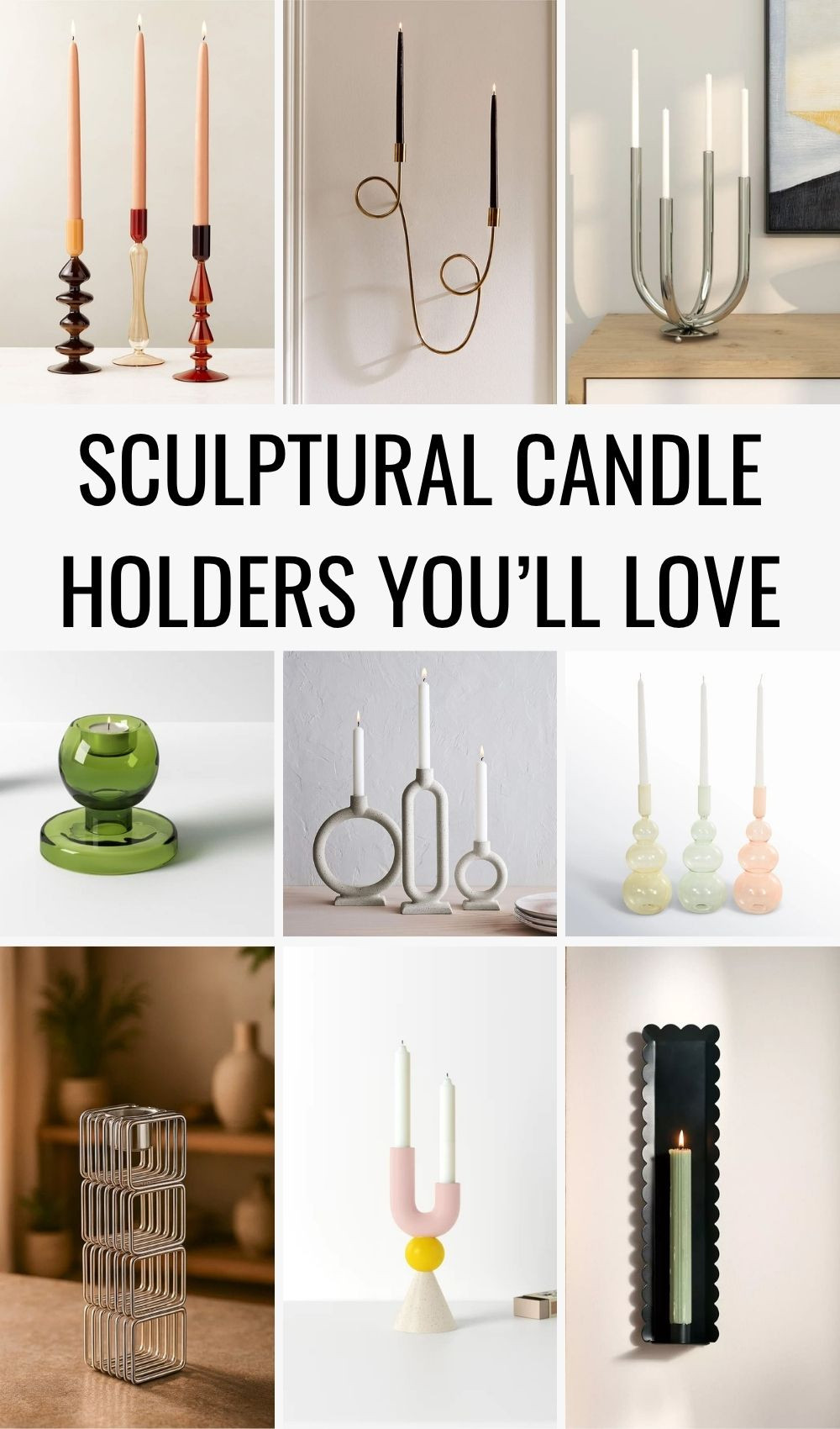 Sculptural candle holders you'll love. As the evenings turn crisp and golden, I’m lighting all the candles and leaning into those cozy autumn home vibes. 🕯️✨ Whether clustered on a dining table, scattered across shelves, or placed in glowing lanterns by the sofa, candlelight instantly makes a room feel warmer and more inviting.

This season, it’s all about sculptural candle holders, modern candelabras, and textured glass accents that double as art. They add depth, drama, and a hint of glow that transforms even the smallest spaces into a fall sanctuary. 🍂 

 #LTKHome