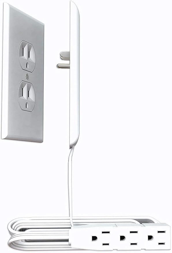 Sleek Socket Ultra-Thin Outlet Concealer with Cord Concealer Kit, 3 Outlet, 3-Foot Cord, Universa... | Amazon (US)