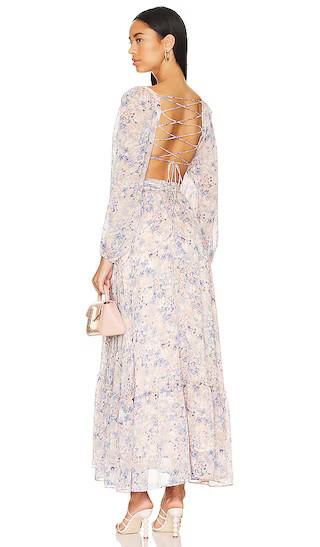 Kammy Dress | Blue Floral Dress | Light Pink Floral Dress | Long Sleeve Floral Dress Spring Trends | Revolve Clothing (Global)
