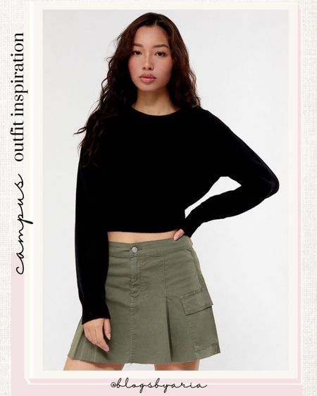 Campus outfit inspiration. Cropped sweater. Pleated mini skort. College girl style. College girl outfit ideas. High school girl outfit ideas. Teen girl outfits. College fits. College outfit ideas. Comfy school outfits. Casual college outfits. Everyday college outfits. Outfit ideas for school. College girl aesthetic. 


#LTKU #ltkseasonal #ltkfind #LTKshoecrush #LTKunder100 #LTKunder50 

#LTKBacktoSchool #LTKU #LTKstyletip