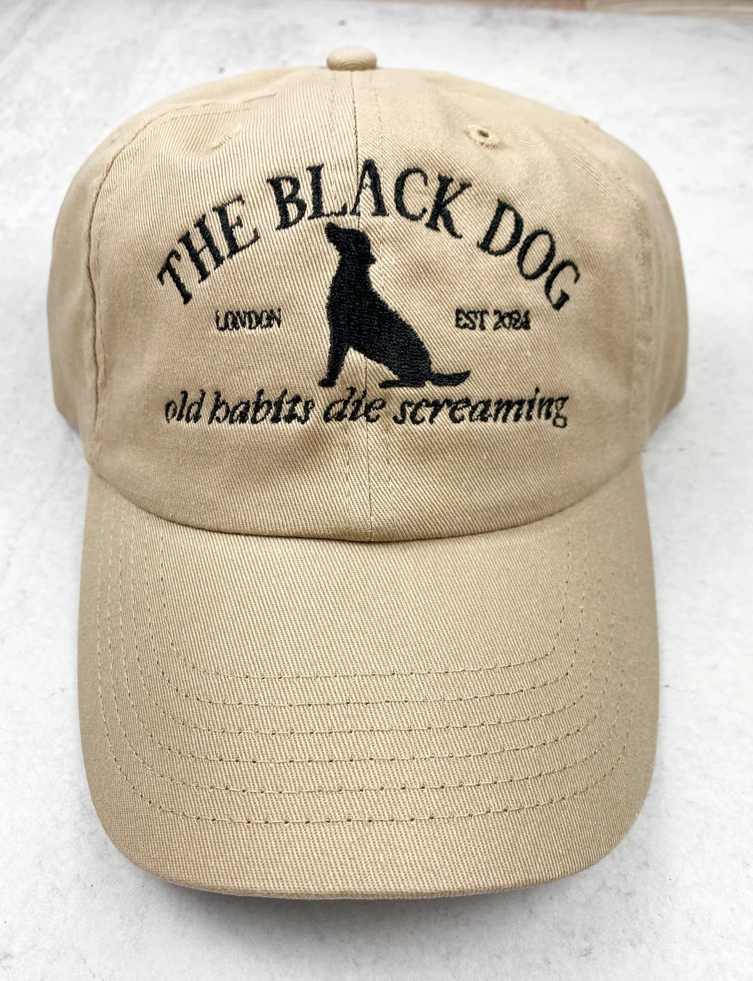 The Black Dog Relaxed Fit Hat - Etsy | Etsy (US)