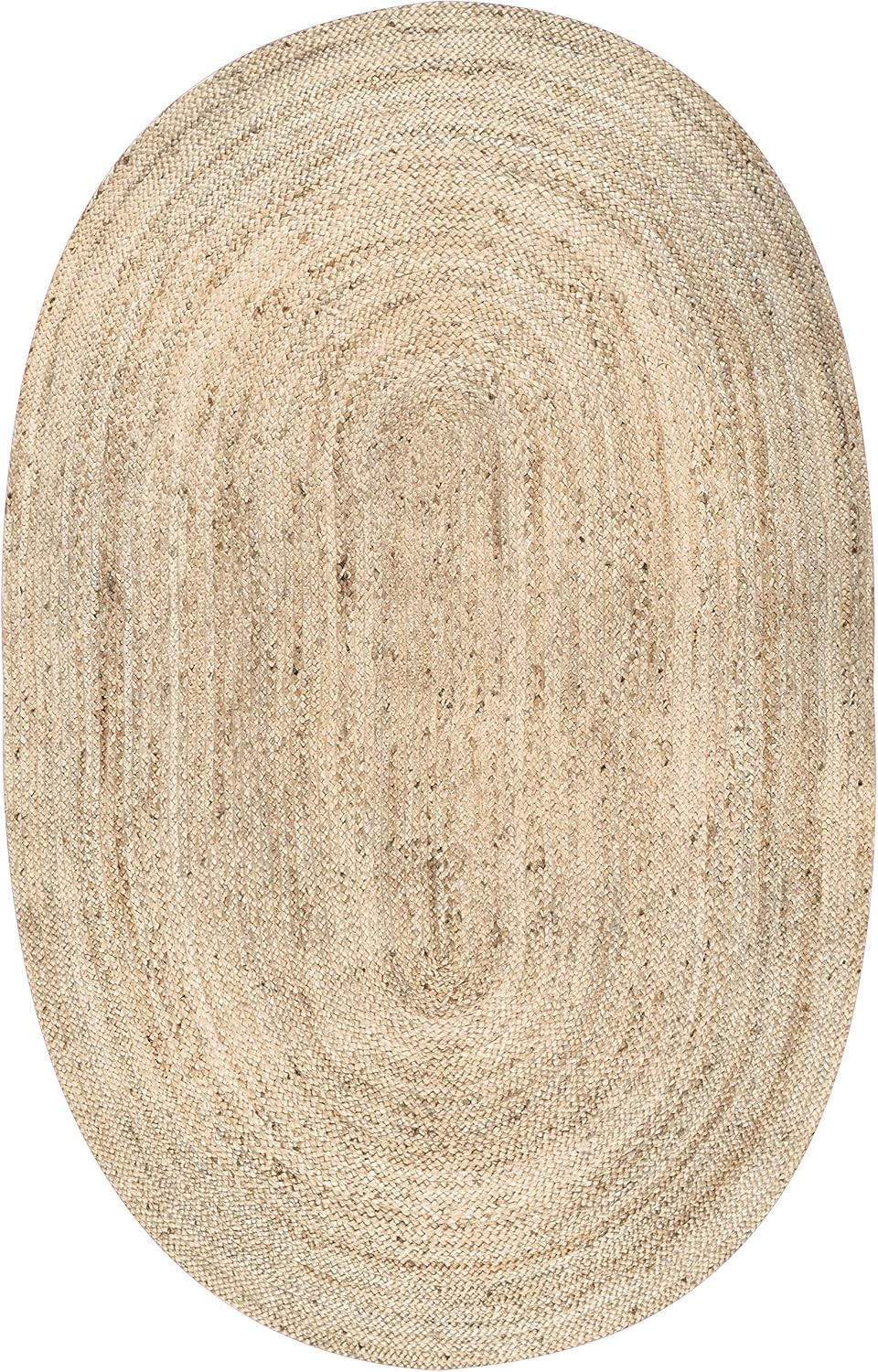 nuLOOM Rigo Hand Woven Jute Accent Rug, 2' 3" x 4' Oval, Natural | Amazon (US)