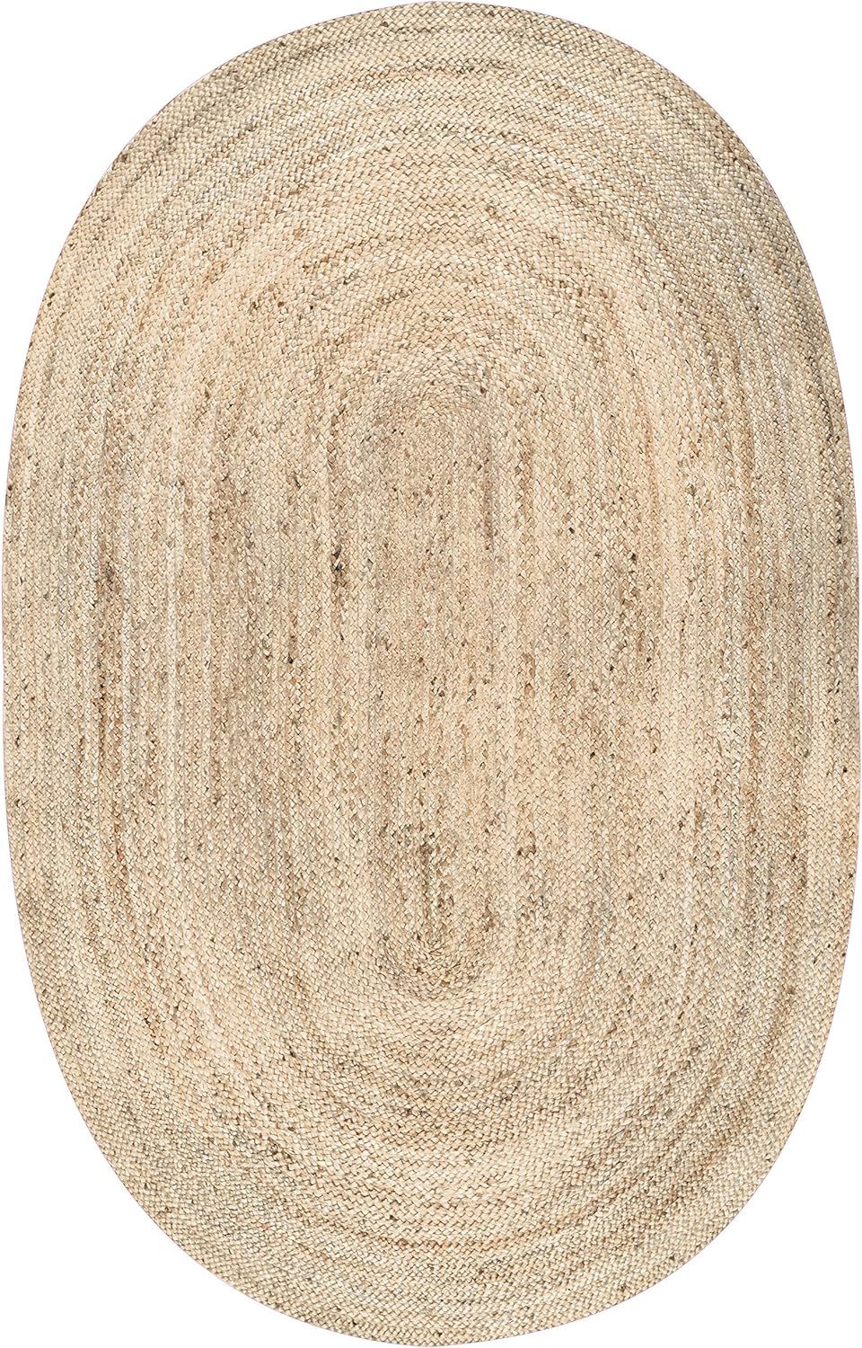 nuLOOM Rigo Hand Woven Jute Accent Rug, 2' 3" x 4' Oval, Natural | Amazon (US)