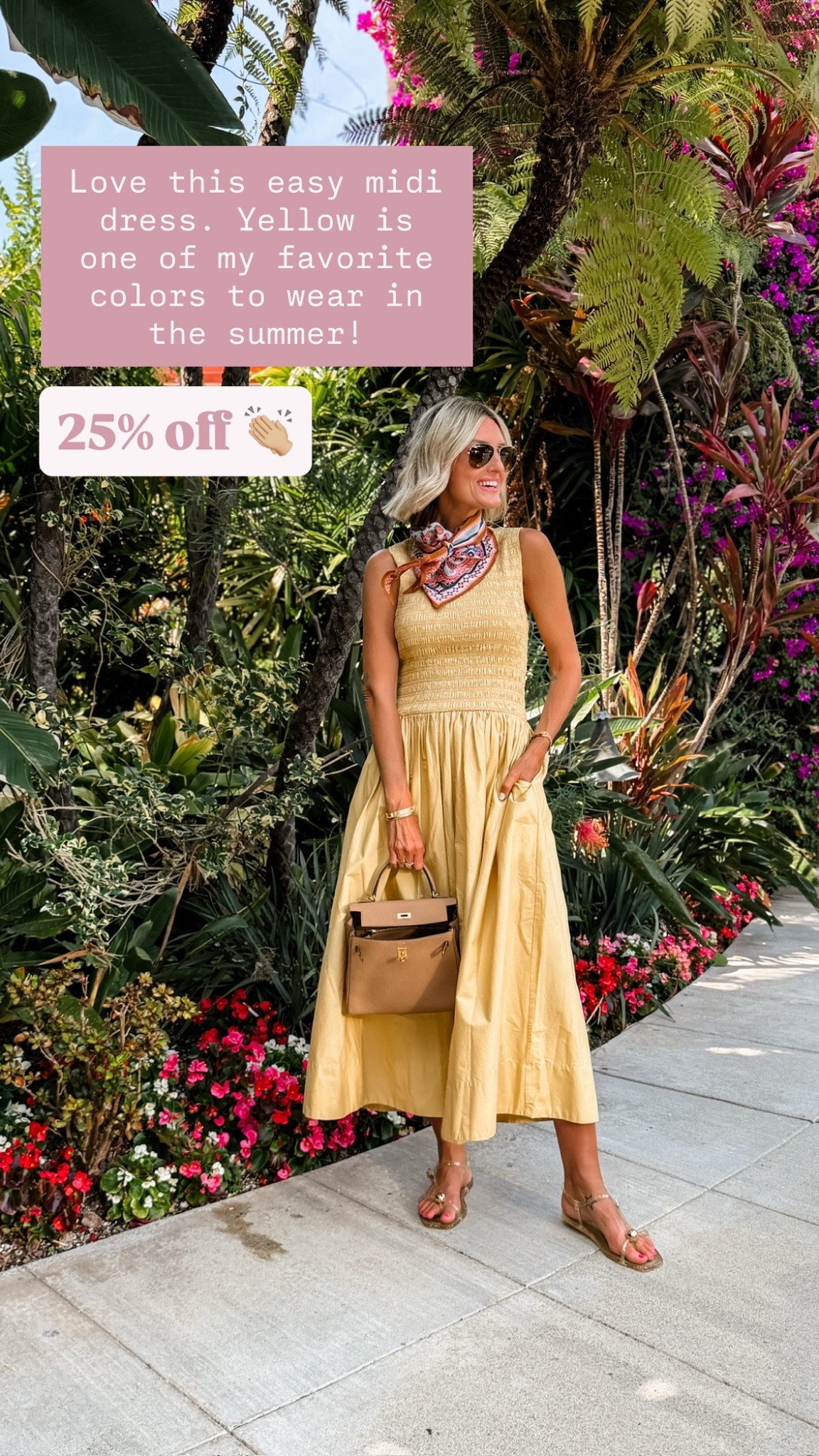 This yellow dress is such an easy dress to throw on in the summer, and it’s currently 25% off for Prime Day on Shopbop! Wearing S!

Loverly Grey, Shopbop, Amazon prime, prime day, summer dress, midi dress

#LTKSeasonal #LTKSaleAlert