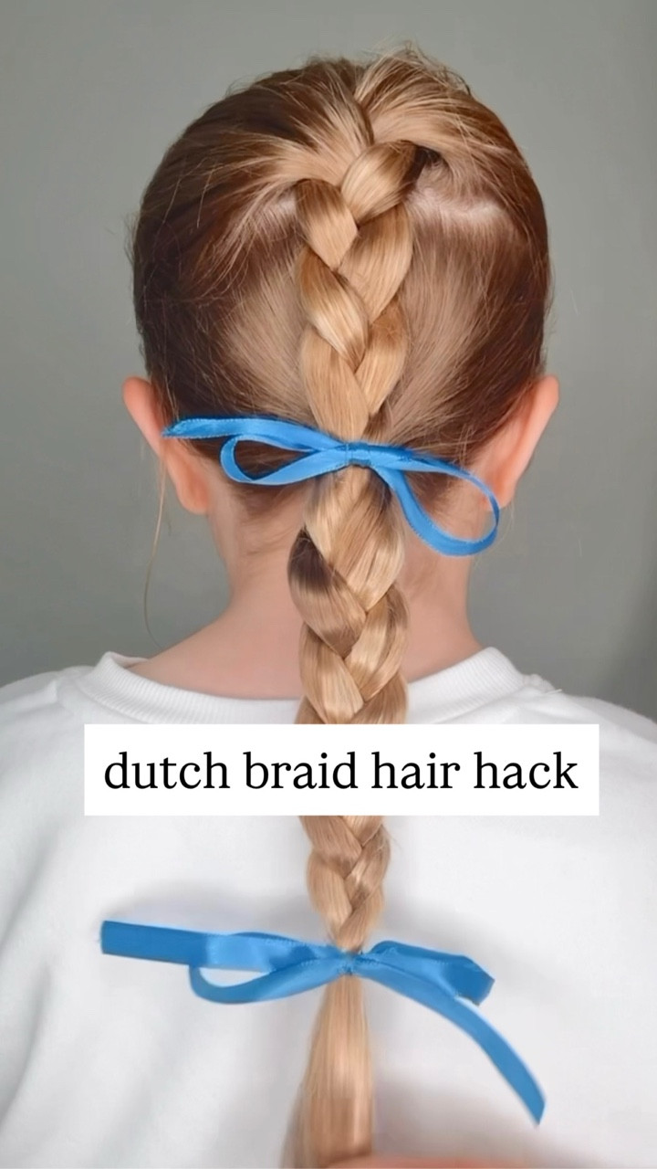 DUTCH BRAID HAIR HACK 🩷 If you love to braid, but still at the beginning stages - here’s an easy hair hack! I love this cute hairstyle for my Victoria! I’m sharing hair products that we love, too! 

#LTKBeauty