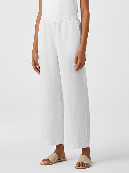 Organic Linen Straight Pant | Eileen Fisher