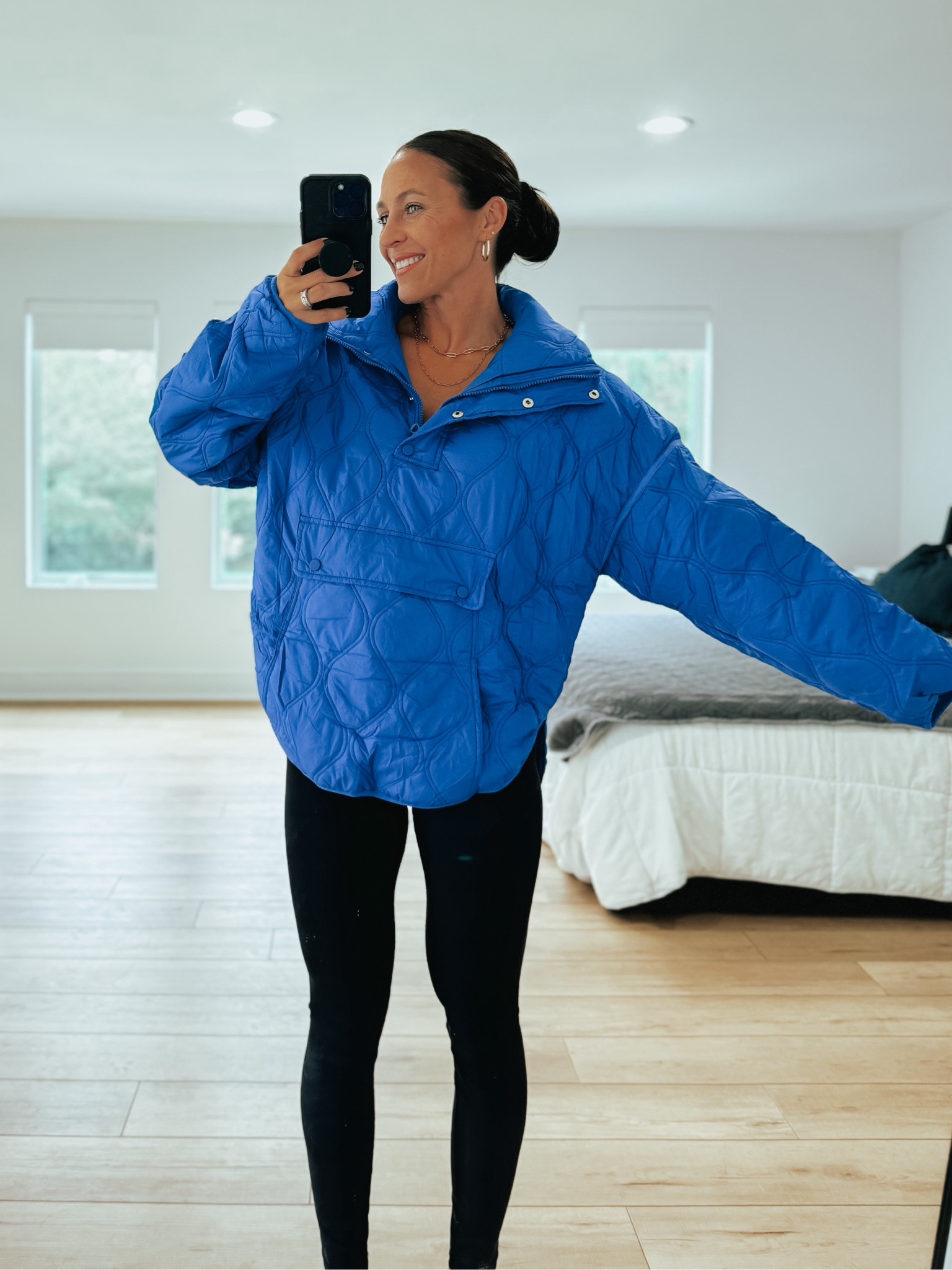 Lightweight quilted puffer coat fits true to size. I sized up to a medium for a slightly oversized it. These are my most worn leggings, EVER! They’re so comfortable and don’t have an elastic at the waist. 

#LTKFindsUnder50 #LTKStyleTip #LTKSeasonal