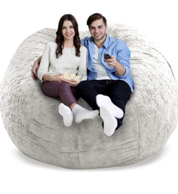 Bean Bag CHAIR COVER Durable Comfortable Chair PV Fur Bean Bag IVORY  | eBay | eBay CA