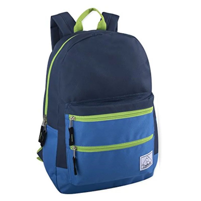 Trailmaker, Multi-Color backpack with adjustable padded shoulder straps - Navy Blue | Walmart (US)