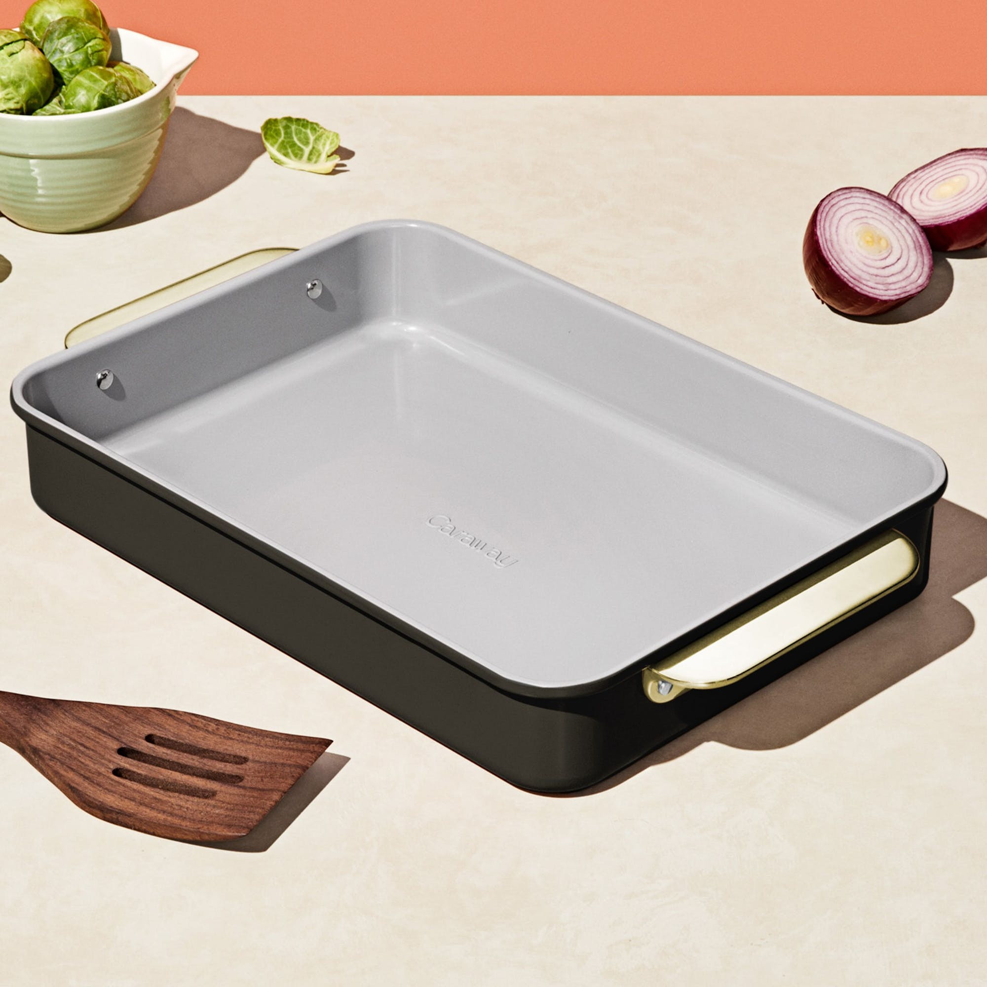 9x13"" Rectangle Pan In Black | Non-Stick, Non-Toxic, Easy To Clean, Scratch Resistant Ceramic Bakeware | Oven Safe & Durable | Caraway | Caraway