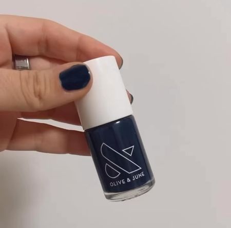 My favorite navy blue polish is from olive and june and its called “‘make a res”. Perfect for the winter season! 

#LTKVideo #LTKSeasonal #LTKbeauty