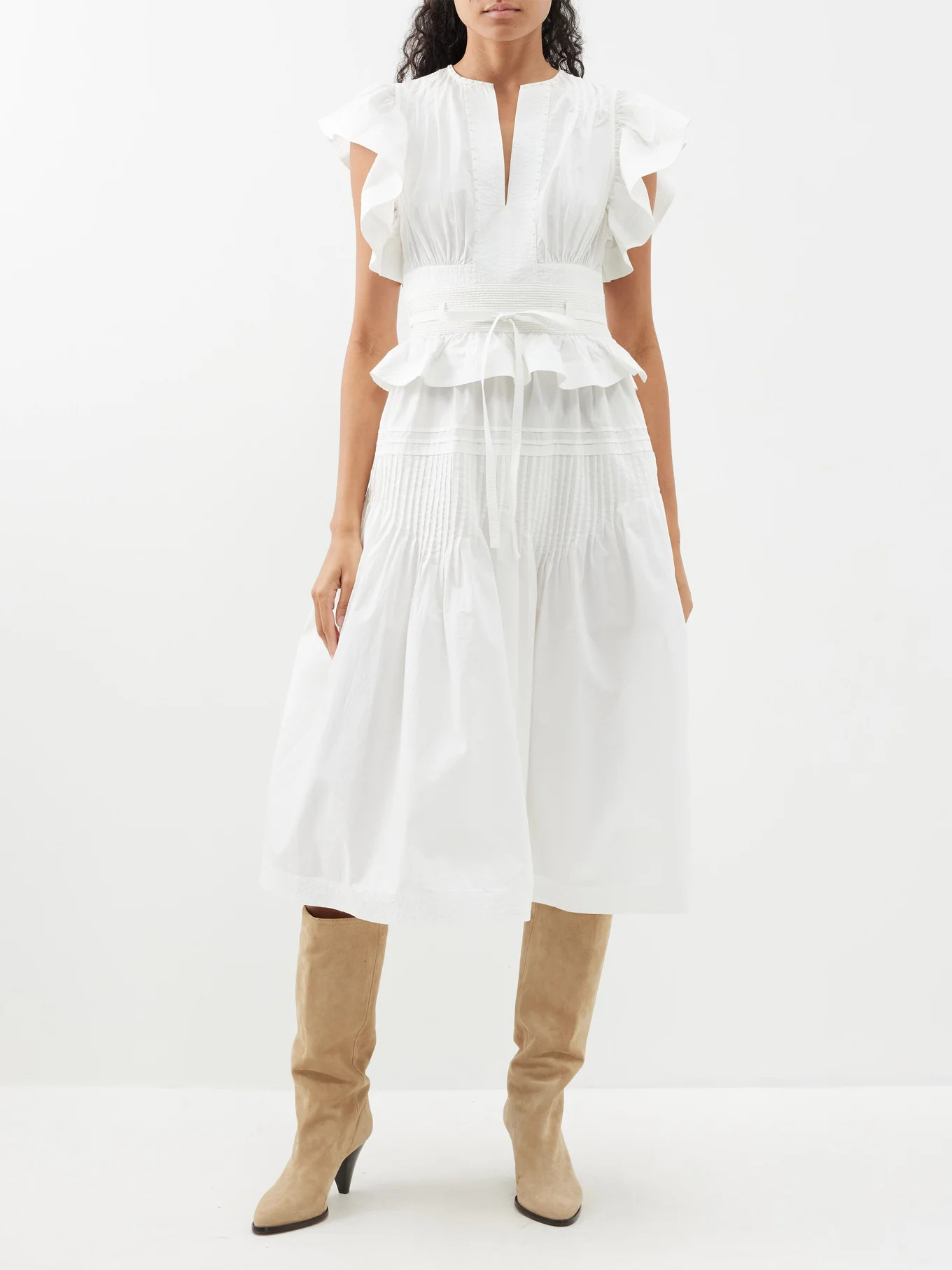 Florence embroidered cotton midi dress | Ulla Johnson | Matches (US)