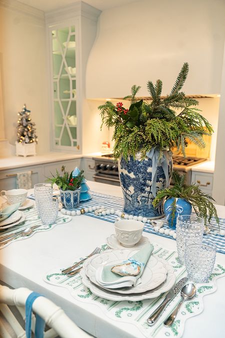 Holiday decorations for your kitchen, dining room and bar! My favorite blue, white and green Christmas decor linked here! This is a great deal on the pair of antique chinoiserie ginger jars!

#LTKsalealert #LTKhome #LTKHoliday