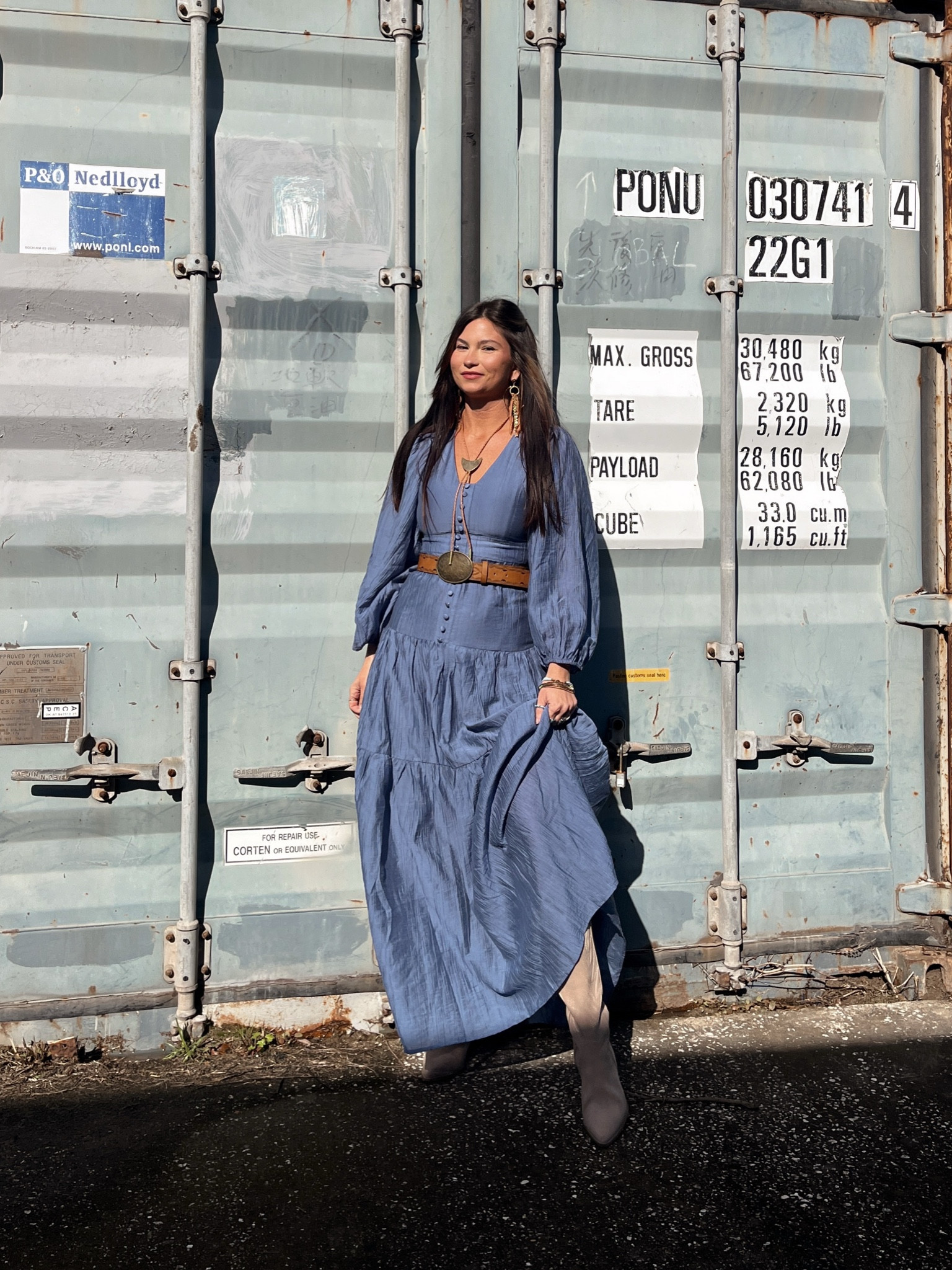 Beautiful blue maxi dress with western boots and belt! No stretch so if between, size up! Code LORI to save on boots & dress 

Bolo from November Maker
Earrings Highway Hippie code LORI10

#LTKStyleTip #LTKFindsUnder100 #LTKShoeCrush
