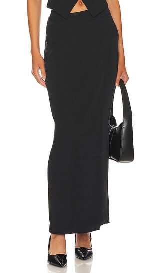 Brodie Maxi Skirt in Black | Revolve Clothing (Global)