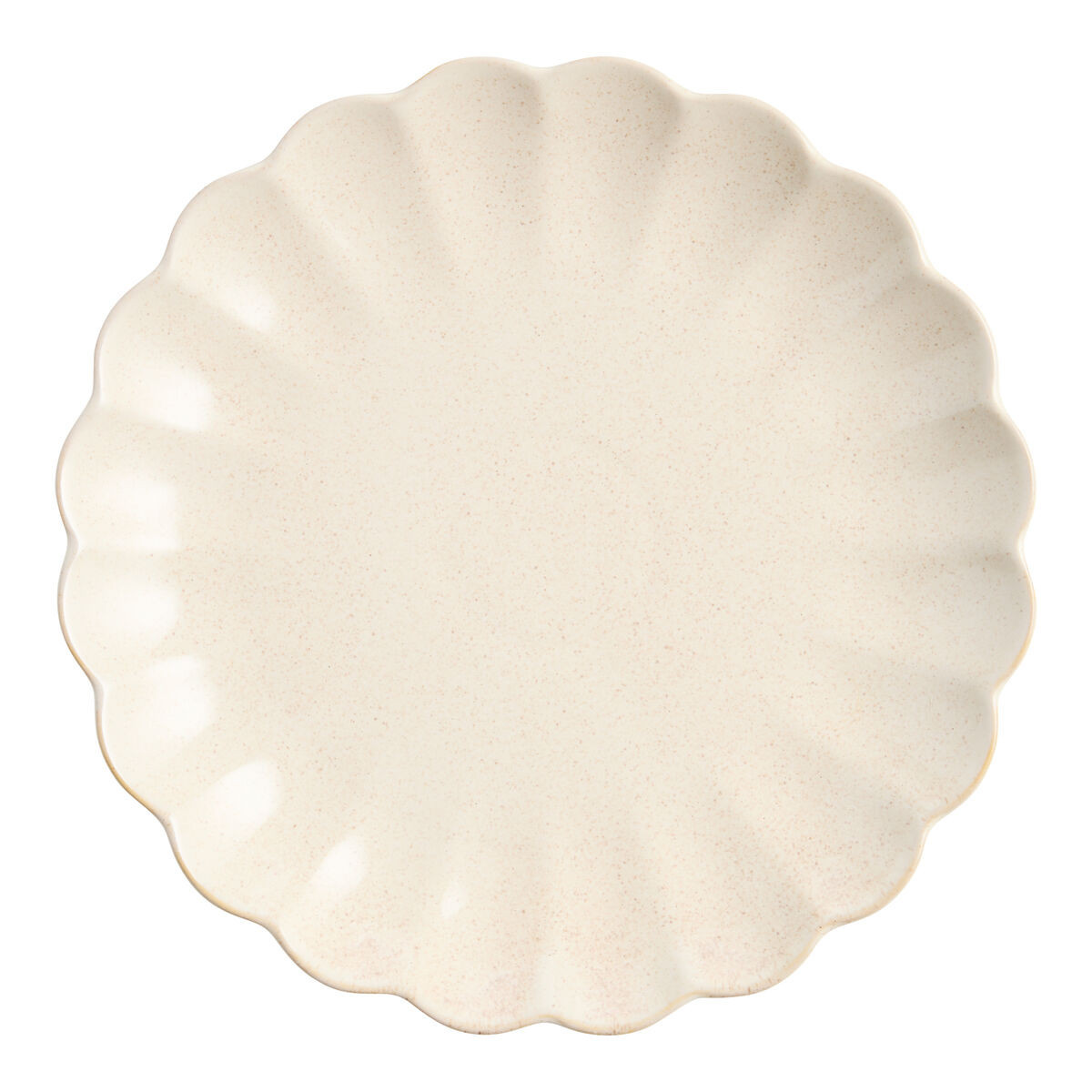 Scallop Rim Speckled Dinner Plate in Sand by World Market | World Market
