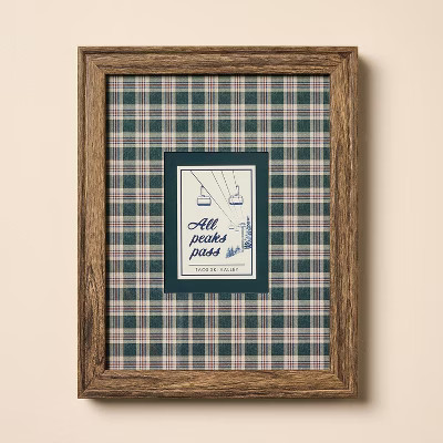 8"x10" Plaid Matte Ski Framed Wall Art - Hearth & Hand™ with Magnolia | Target