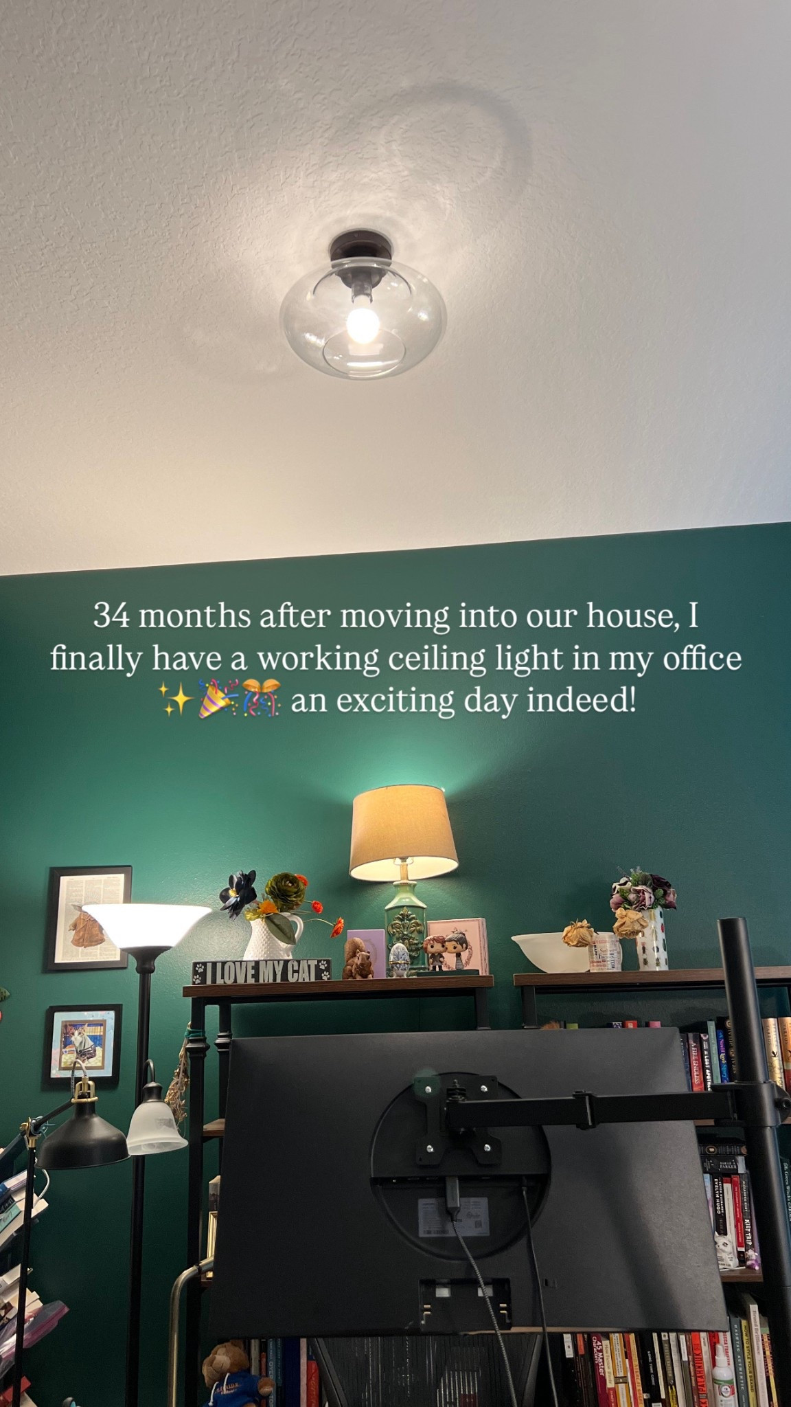 My new office ceiling light is making such a difference in this space! 

#LTKFamily #LTKStyleTip #LTKHome