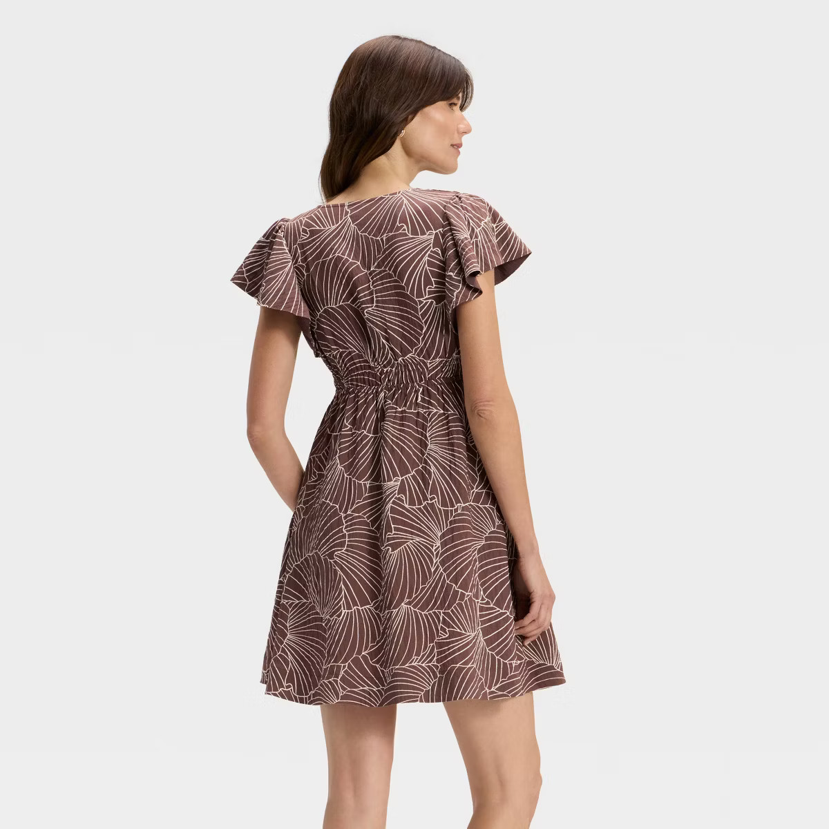 Women's Flutter Short Sleeve Mini A-Line Dress - A New Day™ | Target