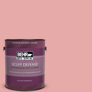 BEHR ULTRA 1 gal. #MQ4-03 Coral Fountain Extra Durable Eggshell Enamel Interior Paint & Primer 27... | The Home Depot
