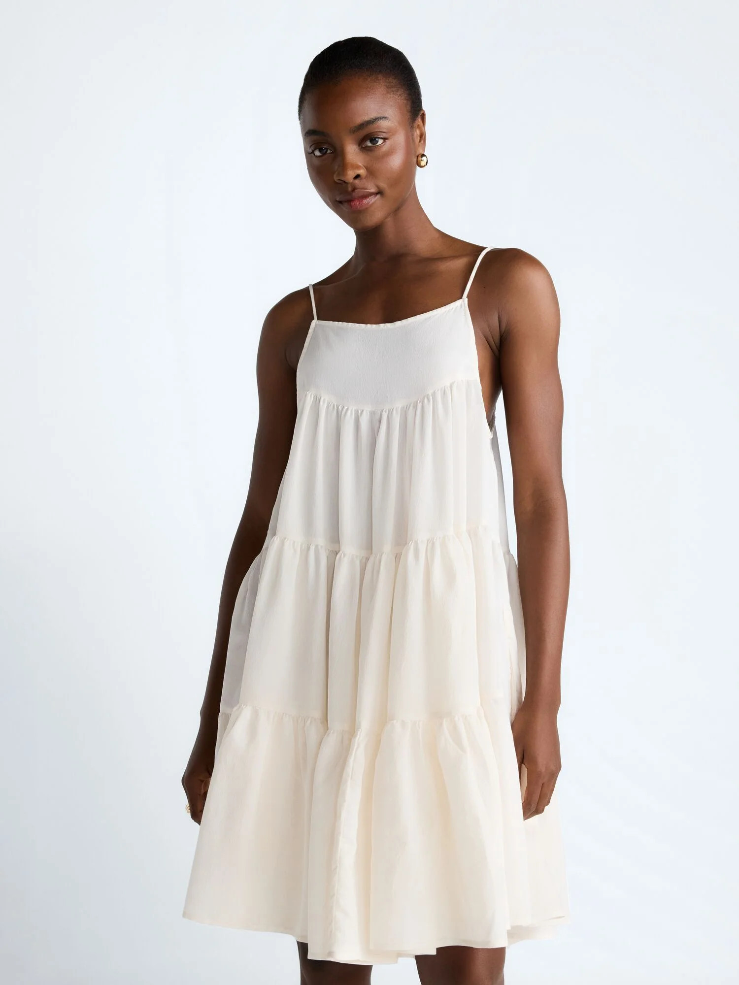 Scoop Women’s Flowy Tier Mini Dress, Sizes XS-XXL | Walmart (US)