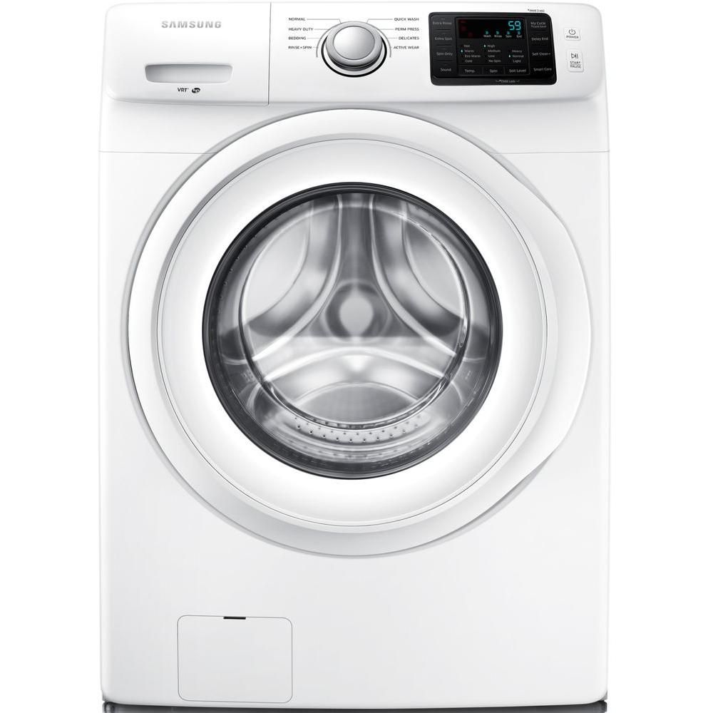 Samsung 4.2 cu. ft. High-Efficiency Front Load Washer in White, ENERGY STAR-WF42H5000AW - The Home D | The Home Depot