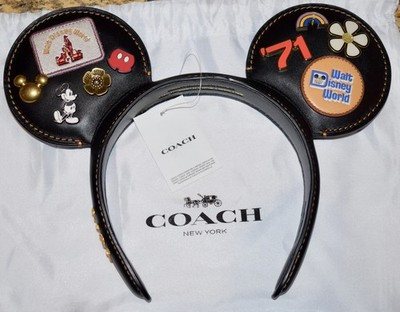 Rare Coach Disney Designer Collection Est. 1971 Florida Headband Mickey Ears #7 | eBay US