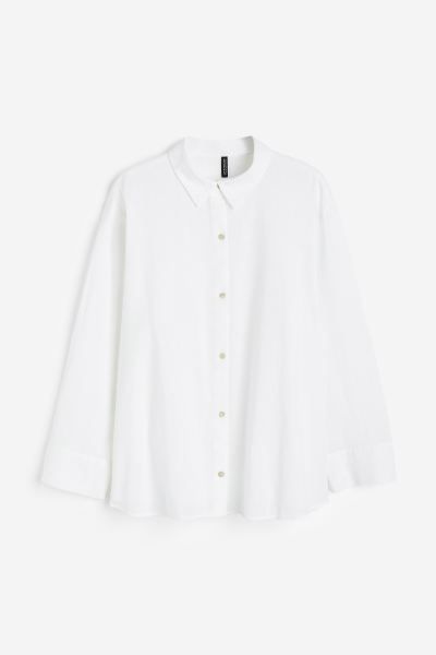 H&M+ Linen-blend Shirt | H&M (US + CA)