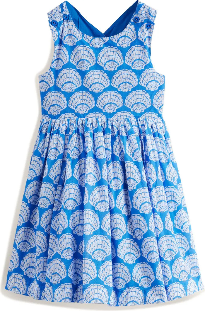 Kids' Shell Print Cotton Cross Back Sundress | Nordstrom