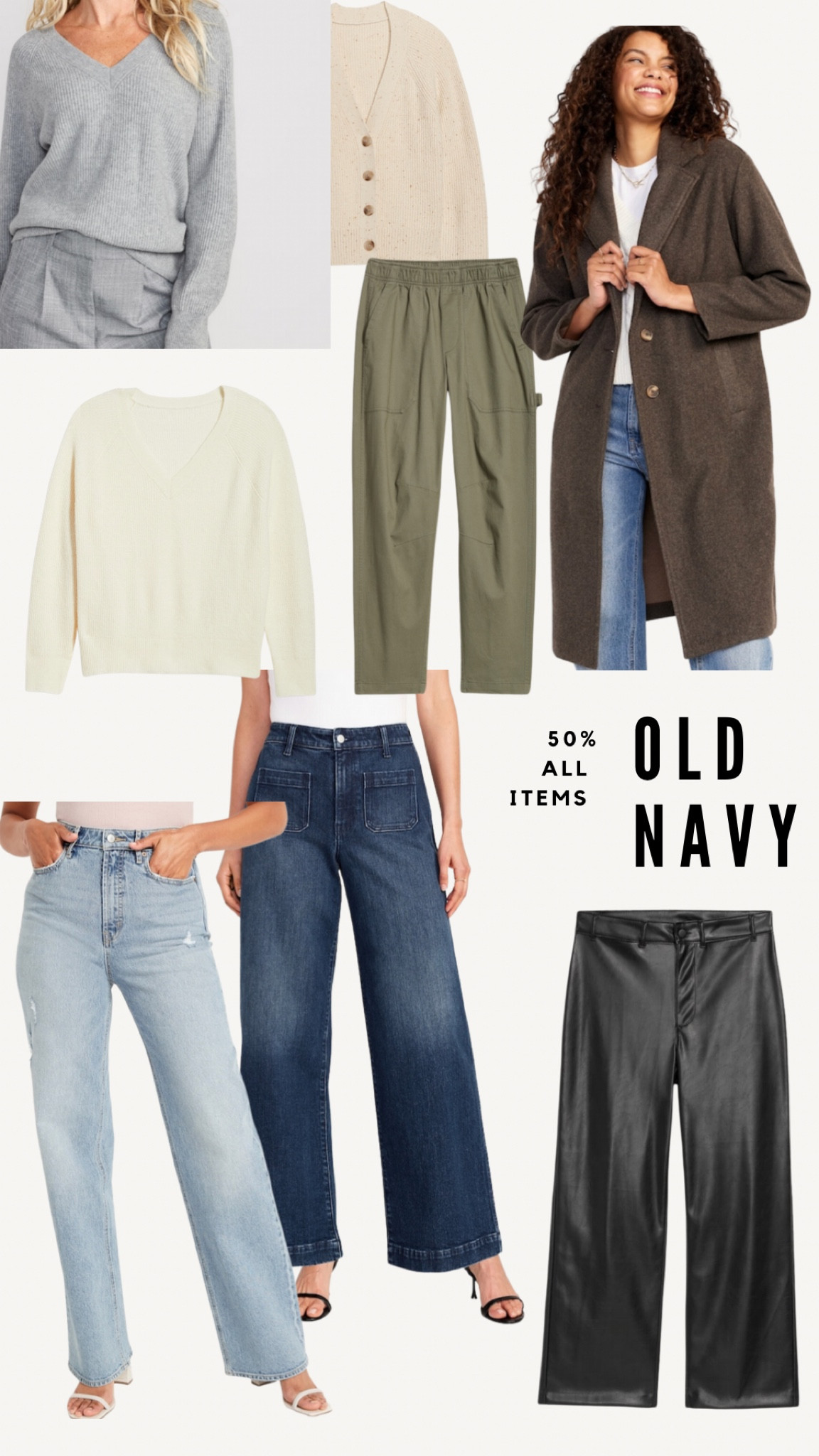 I’m sorry I just had to let you know that OLD NAVY is 50% everything 

Fall and Winter coats are so cute and affordable with this sale. 

Old navy has mid size friendly denim, I love how their app includes models in size 12 +

#LTKmidsize #LTKsalealert #LTKHolidaySale