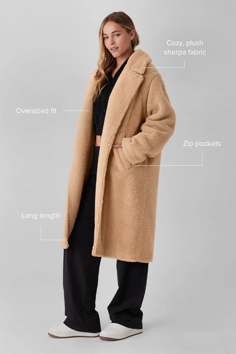 Oversized Sherpa Trench - Camel | Alo Yoga (US)