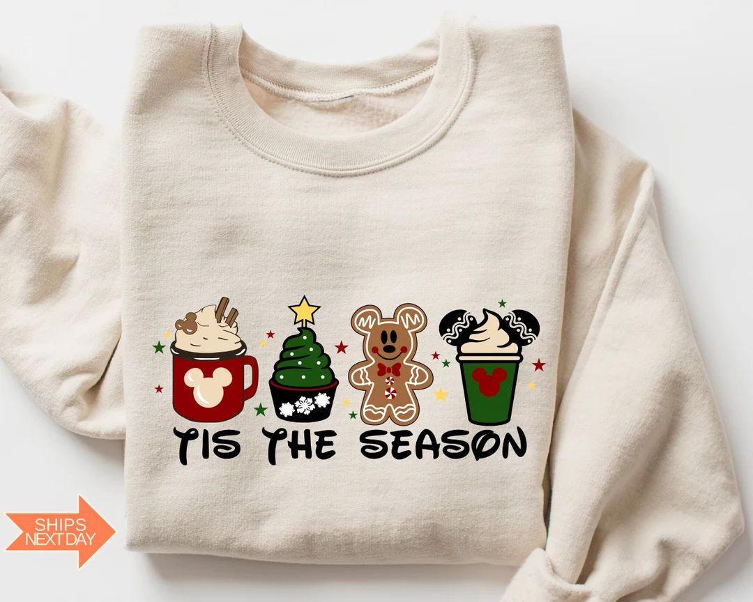 Disney Tis the Season Sweatshirt Disney Gingerbread Hoodie - Etsy | Etsy (US)