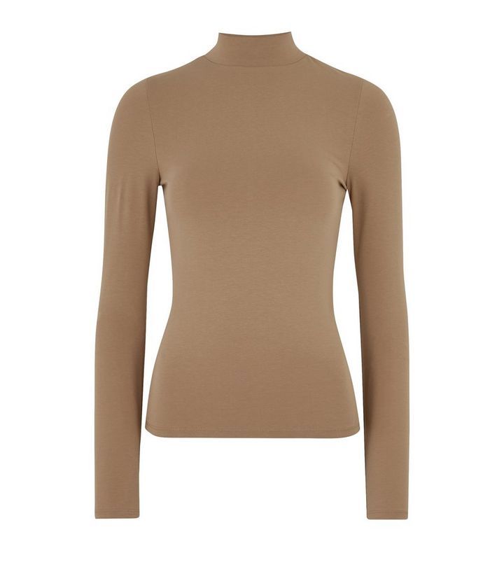 Camel High Neck Long Sleeve Top
						
						Add to Saved Items
						Remove from Saved Items | New Look (UK)