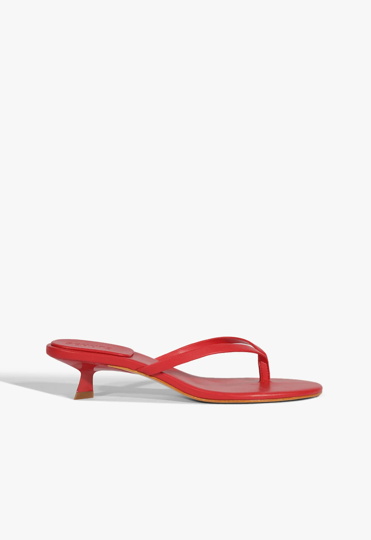 Carolyn Stiletto Sandal | Red | Leather | Schutz (US)
