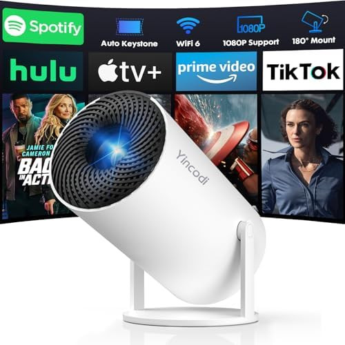 [Built-in Apps] Mini Projector with WiFi and Bluetooth, Native 1080P Portable Movie Projector for... | Amazon (US)
