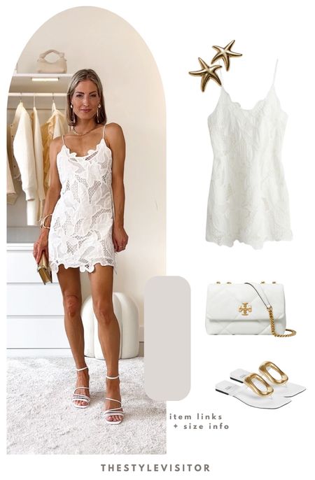 Beautiful white eyelet embroiderie dress wearing xs (tts). Lovely for a night out on holiday and the price is so good. 

Found a lovely dupe at Mango, also linked that one

‼️Don’t forget to tap 🖤 to add this post to your favorites folder below and come back later to shop

Make sure to check out the size reviews/guides to pick the right size

Holiday look, summer outfit, tan accessories, beach look, beach outfit

#LTKSeasonal #LTKStyleTip