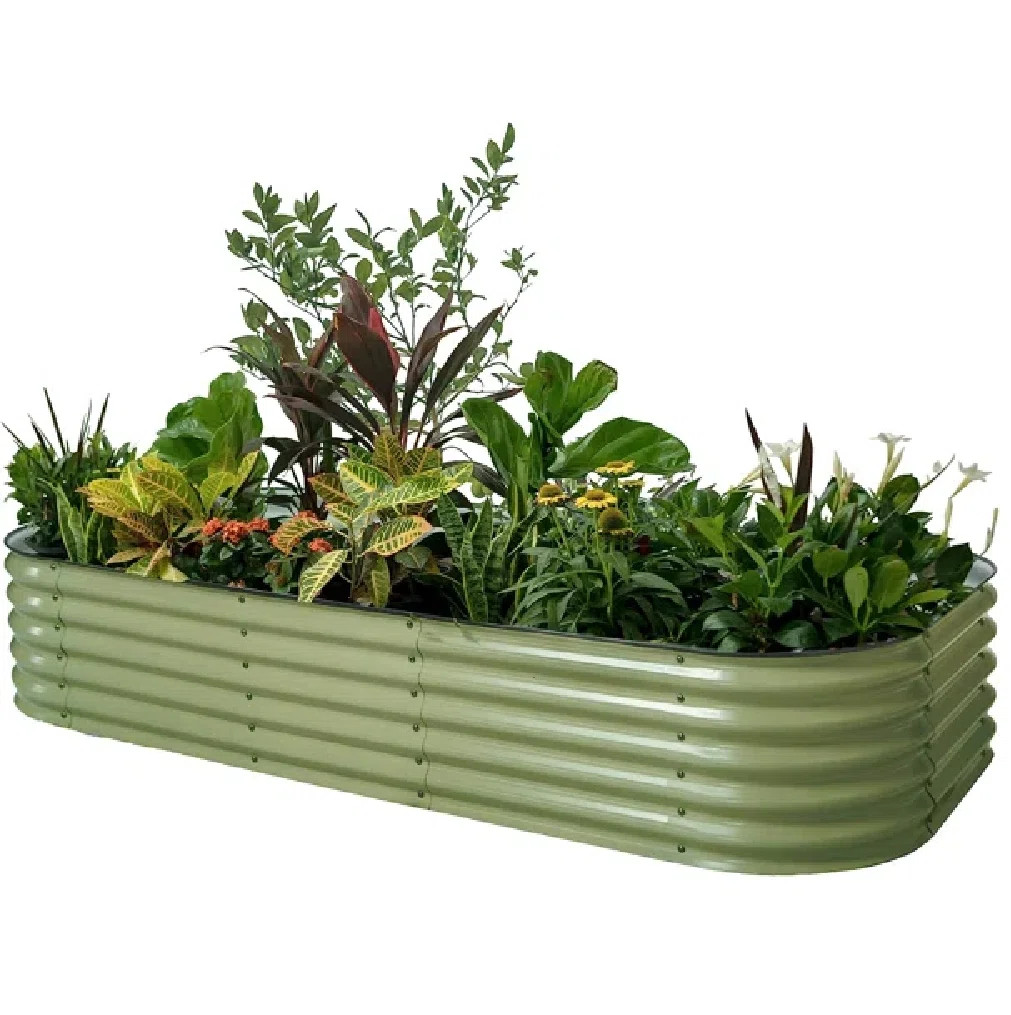 17" Tall 10 In 1 Modular Metal Outdoor Raised Garden Bed | Wayfair North America