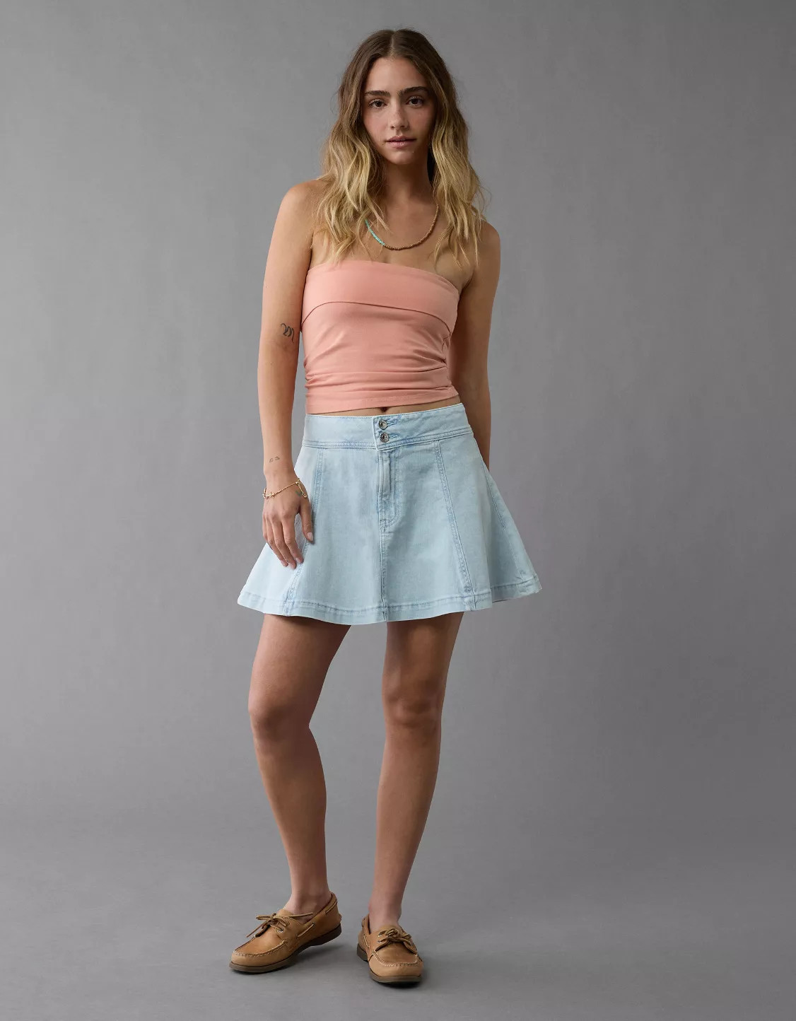 AE It Knit Foldover Tube Top | American Eagle Outfitters (US & CA)