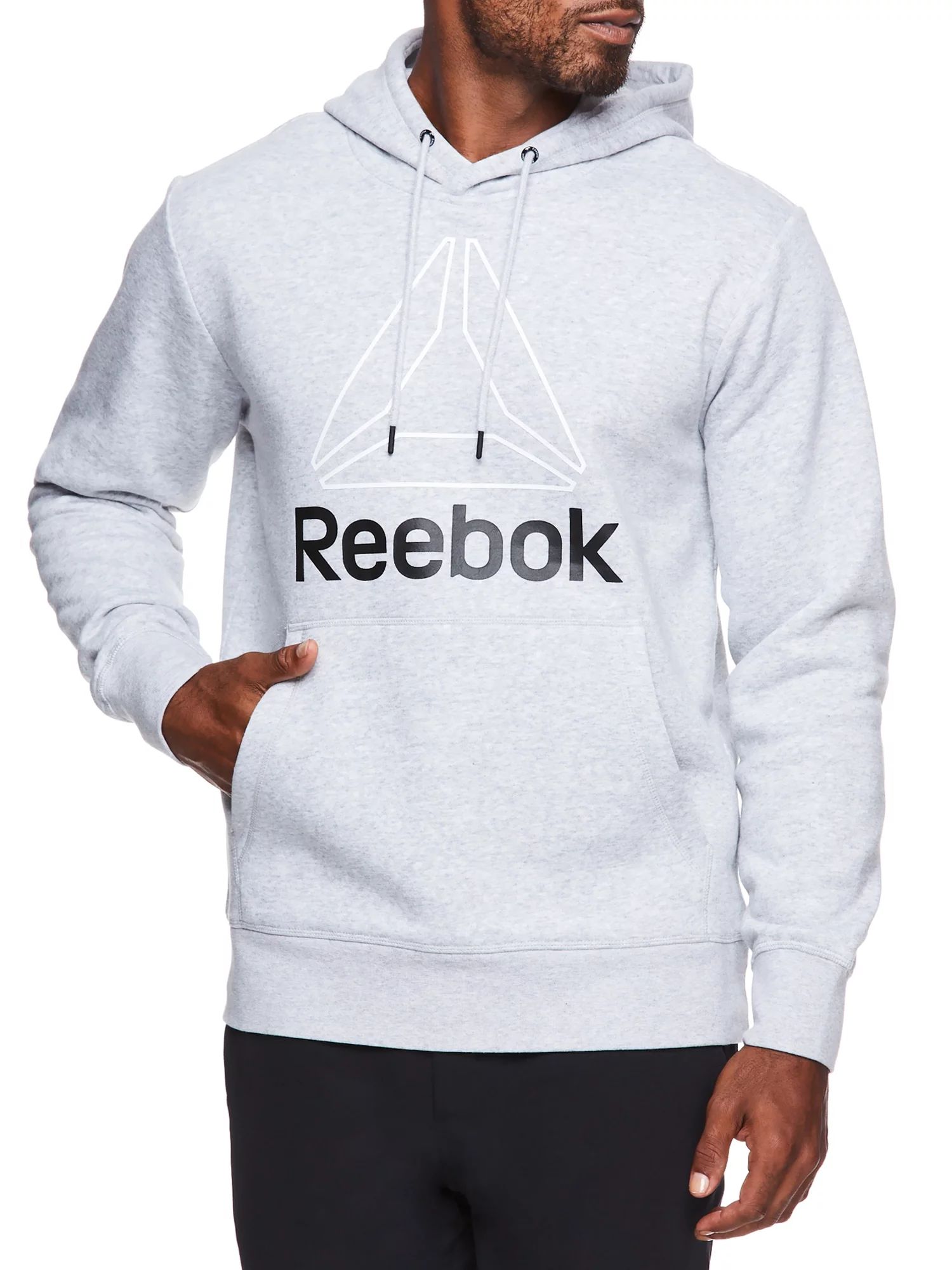 Reebok Mens and Big Mens Active Pullover Fleece Hoodie, Up to 3XL - Walmart.com | Walmart (US)