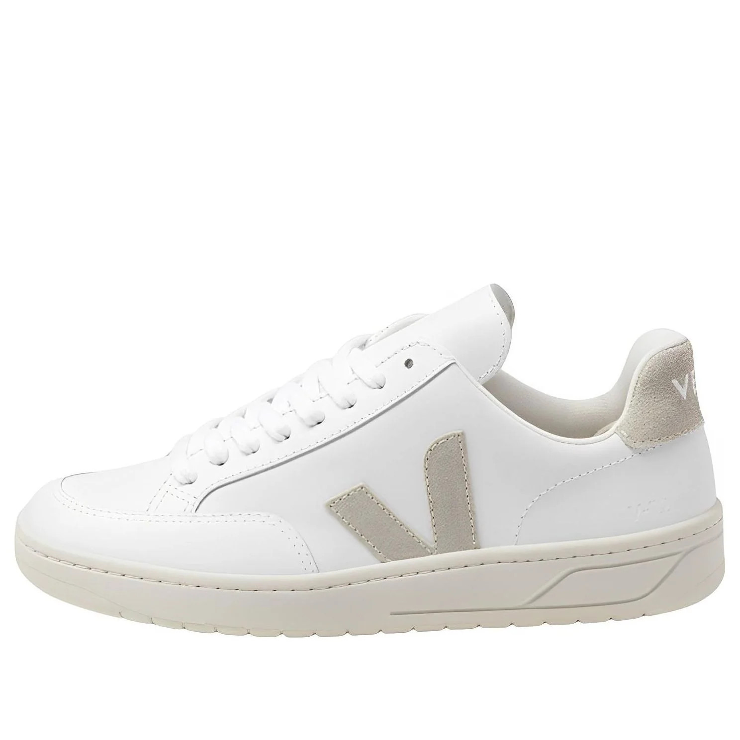 Veja V-12 Leather 'Extra White Sable' | KICKS CREW