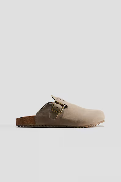 H & M - Aufgeraute Mules - Braun - Kinder | H&M (DE, AT, CH, NL, FI)