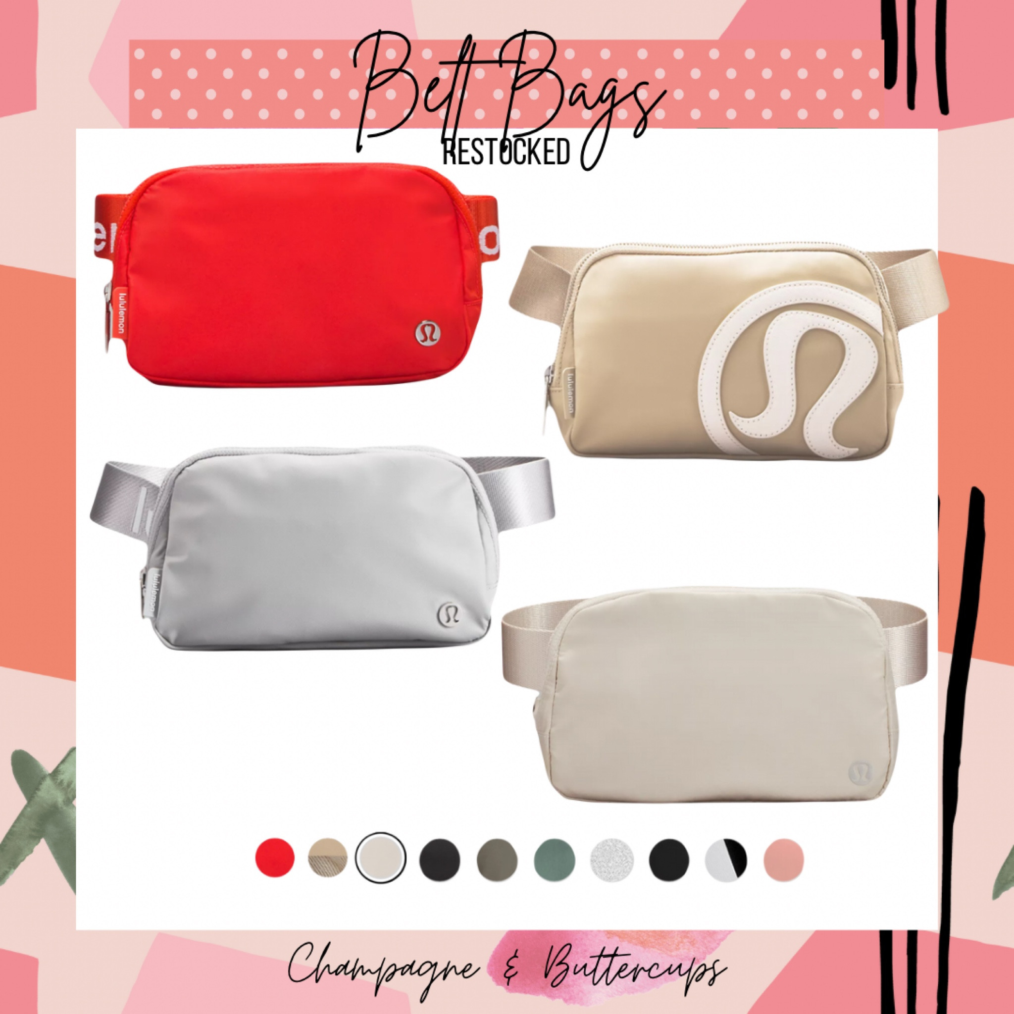 🚨Belt bags restocked in ALL colors!! Im loving the new logo version!! Grab one before they’re gone.

#beltbags #beltbag #lululemon #lululemonbeltbag

#LTKunder50 #LTKitbag #LTKFind