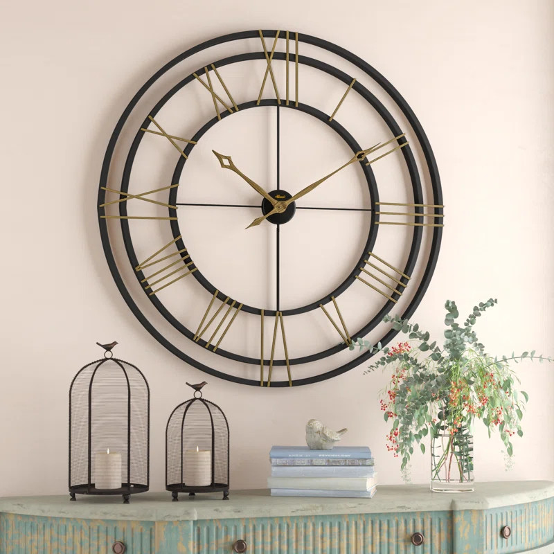 Oversized 45" Wall Clock | Wayfair Professional