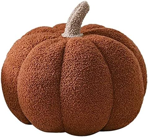 Plush Pumpkin Pillow Pumpkin Throw Pillows, Halloween Decorative Pillows Ball Pillow Stuffed Pump... | Amazon (US)