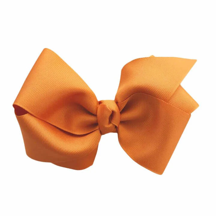 Large Ribbon Bow with Clip | Rustic Orange | Caden Lane