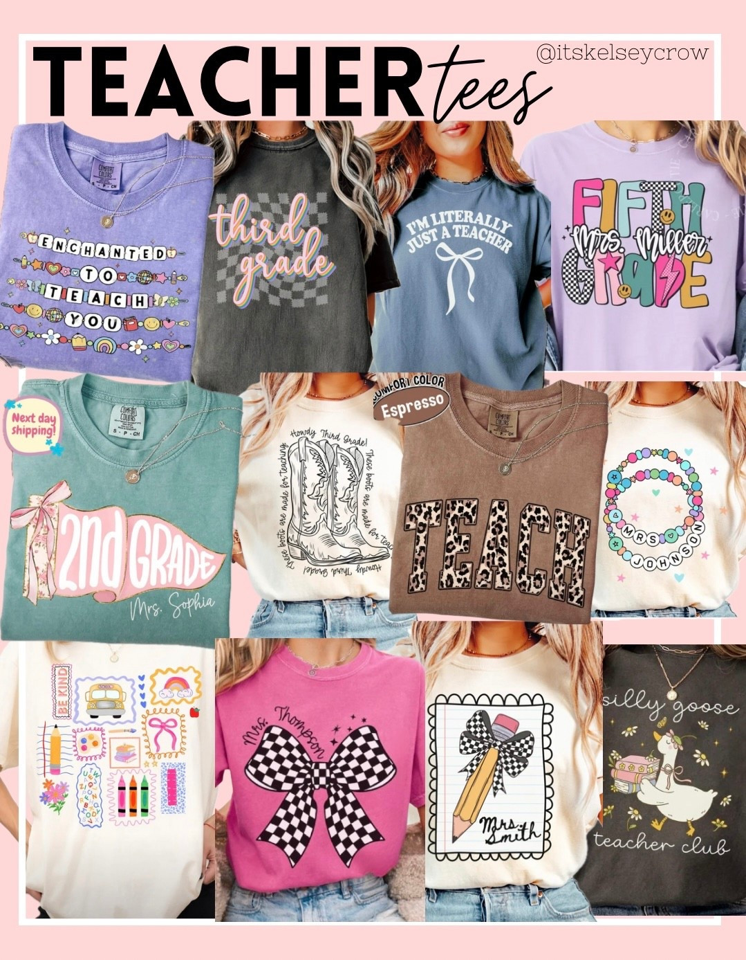 Teacher tees team grade level back to school 